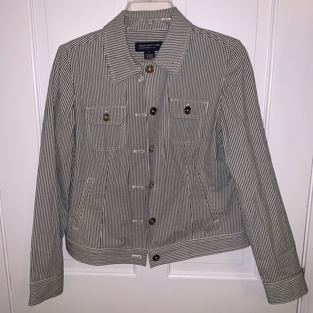 Striped Denim Jacket